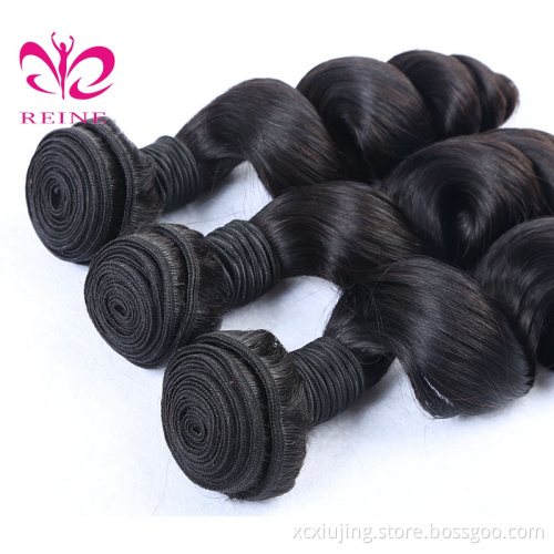 Best selling Natural extension human weave 8A grade virgin indian human hair 95-100g 100% virgin human hair for black woman